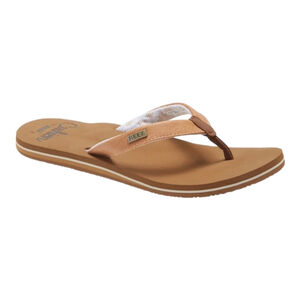 Reef Beach Cushion Soft Sponge Thong Flip Flop Sandals Women's Sz 10 Tan Safari